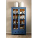 Cabinet with glass doors and drawers