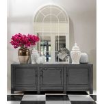 3 door painted lacquered sideboard with storage