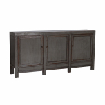 grey lacquered chinese sideboard with 3 doors 