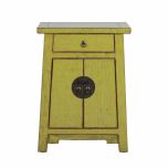 Painted lacquered cabinet with 2 doors and 1 drawer