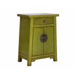 Painted lacquered cabinet with 2 doors and 1 drawer