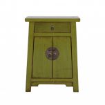 Painted lacquered cabinet with 2 doors and 1 drawer