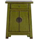 Block & Chisel green wooden cabinet