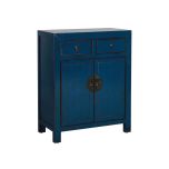 Painted cabinet with 2 doors and 2 drawers