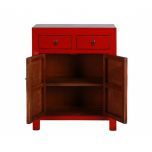 Painted cabinet with 2 doors and 2 drawers