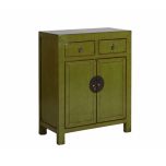 Painted cabinet with 2 doors and 2 drawers