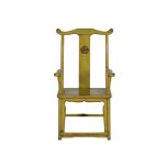Lacquered high back chair 