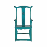 Turquoise lacquered chinese chair