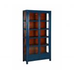 Painted cabinet with glass doors and drawers