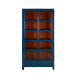 Blue lacquered display cabinet Indochine collection 