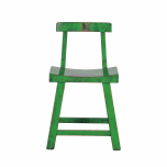 green lacquered chinese chair