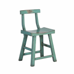 turquoise lacquered chinese chair 