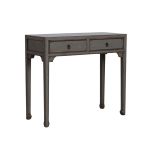 two drawer lacquered console 