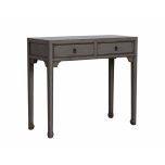 two drawer lacquered console 