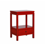 red lacquered bedside with one drawer Indochine collection 