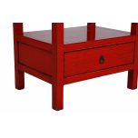 red lacquered bedside with one drawer Indochine collection 