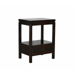 Black lacquered bedside table