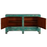Painted lacquered sideboard with distressed finish