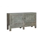 Painted lacquered sideboard with distressed finish