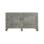 Painted lacquered sideboard with distressed finish
