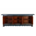 Chinese blue distressed sideboard with 6 doors