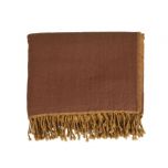 Two tone wool throw 