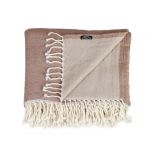 Two tone wool throw 