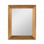 Gold framed rectangular mirror