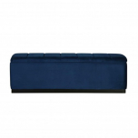 blue velvet upholstered bedend with storage 