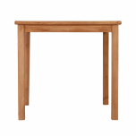 Block & Chisel square teak wood dining table