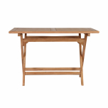 Block & Chisel teak wood folding dining table