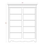 Block & Chisel double door antique white wardrobe
