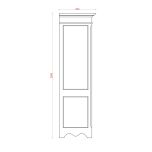 Block & Chisel double door antique white wardrobe