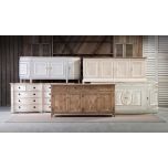 4 door sideboard with legs in vanilla white