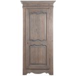 Block & Chisel single door solid railway oak wardrobe
