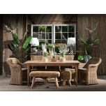 Block & Chisel rectangular recycled elm dining table