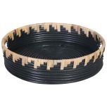 Block & Chisel round flat rattan basket