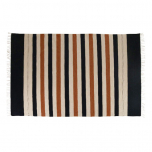 Stripe cotton rug with tassels 
