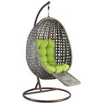 Block & Chisel rattan hanging chair with stand