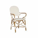 white pvc carver chair 