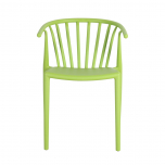 horse shoe pvc outdoor chair in green