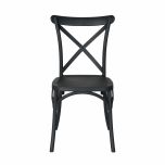 Charcoal al fresco crossback dining chair 