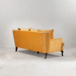 Monroe 3 seater sofa in orange velvet
