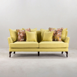 blush and gold cushion with velvet backing