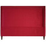Block & Chisel red upholstered king size headboard