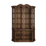 wooden french style display cabinet with cupboard storage
