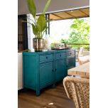 3 door 3 drawer lacquered sideboard