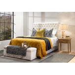 Deep buttoned headboard