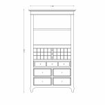 Block & Chisel Antique White utility cupboard