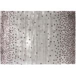 Block & Chisel dot bordeaux detailed viscose rug